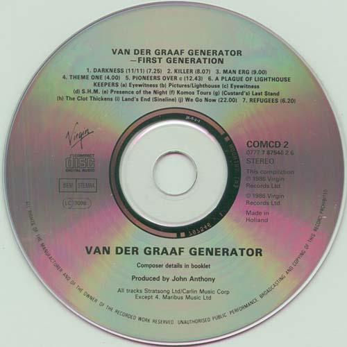 Van der Graaf Generator - Discography (1969-2011) [mp3@320]